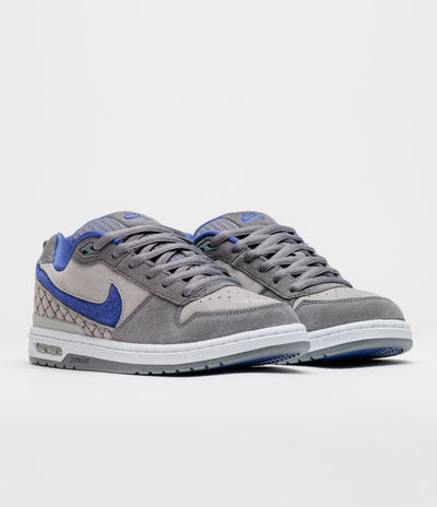 Nike SB P-Rod 1 OG Shoes in Flint Grey and Deep Royal Blue and Flint Grey