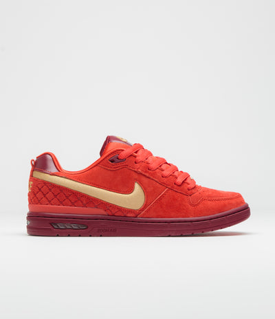 Nike SB P-Rod 1 OG Shoes - Habanero Red / Club Gold - Team Red
