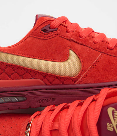 Nike SB P-Rod 1 OG Shoes - Habanero Red / Club Gold - Team Red