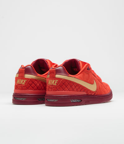 Nike SB P-Rod 1 OG Shoes - Habanero Red / Club Gold - Team Red