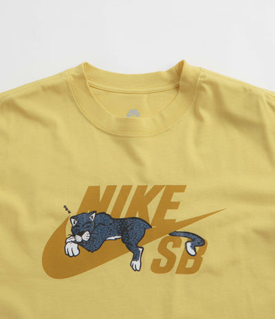 Nike SB Panther T-Shirt in Saturn Gold
