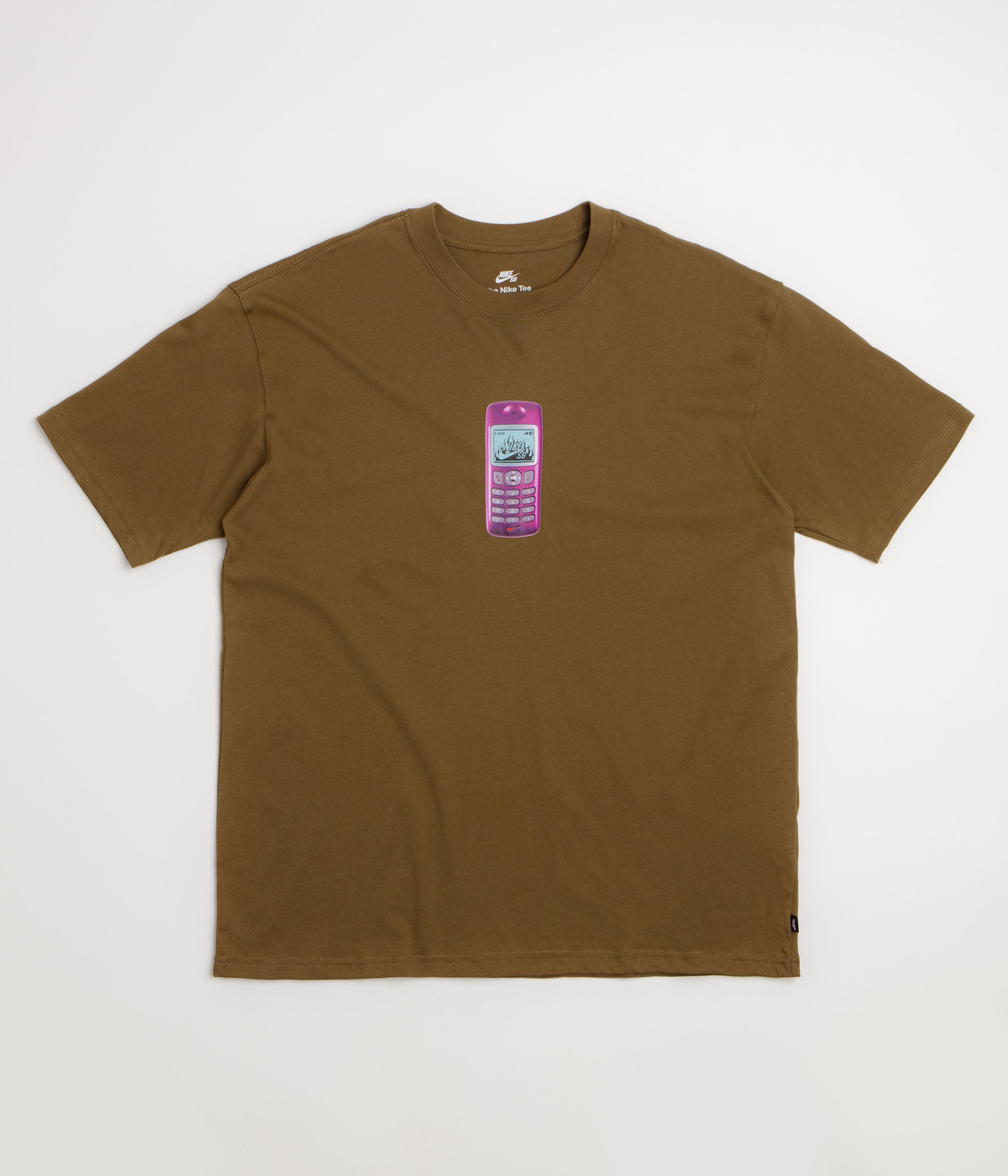 Nike SB Phone T-Shirt - Mosswood Brown
