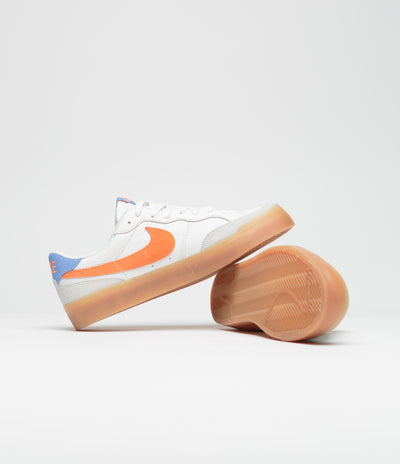 Nike SB Pogo Plus Premium Shoes - Summit White / Bright Mandarin