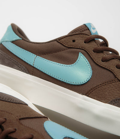 Nike SB Pogo Plus Shoes in Cacao Wow and Denim Turquoise and Baroque Brown - Sail