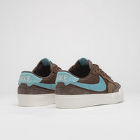 Nike SB Pogo Plus Shoes in Cacao Wow and Denim Turquoise and Baroque Brown - Sail thumbnail