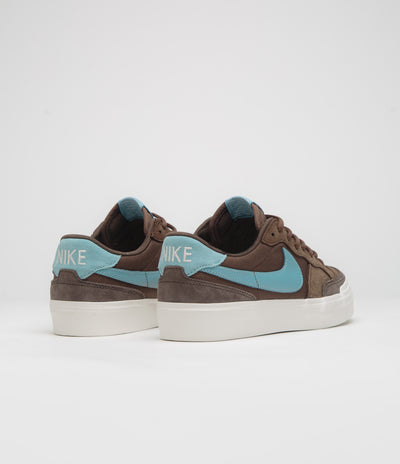 Nike SB Pogo Plus Shoes in Cacao Wow and Denim Turquoise and Baroque Brown - Sail