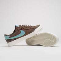 Nike SB Pogo Plus Shoes in Cacao Wow and Denim Turquoise and Baroque Brown - Sail thumbnail