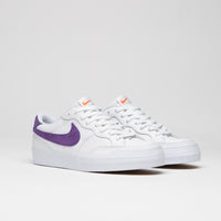 Nike SB Pogo Plus Shoes - White / Court Purple - White - Gum Light Brown thumbnail
