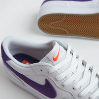 Nike SB Pogo Plus Shoes - White / Court Purple - White - Gum Light Brown thumbnail