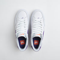 Nike SB Pogo Plus Shoes - White / Court Purple - White - Gum Light Brown thumbnail