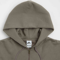 Nike SB Pool Airs Full Zip Hoodie in Cave Stone and White thumbnail