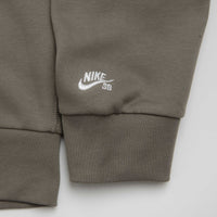 Nike SB Pool Airs Full Zip Hoodie in Cave Stone and White thumbnail