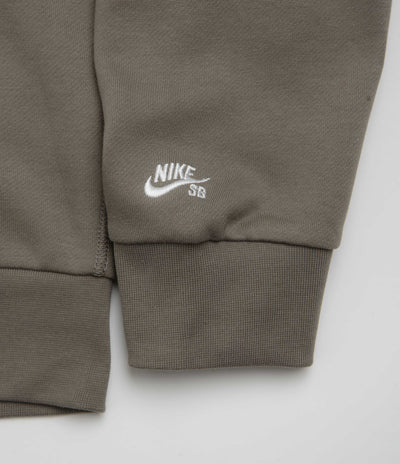 Nike SB Pool Airs Full Zip Hoodie in Cave Stone and White