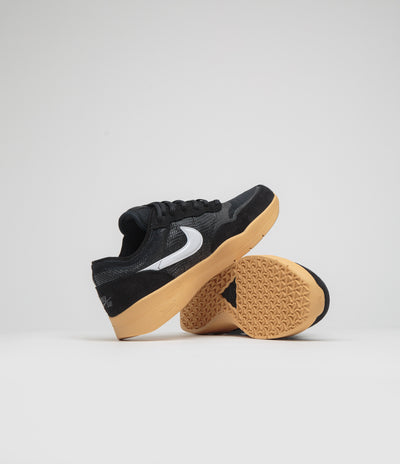 Nike SB PS8 Shoes - Black / White - Anthracite - Gum Yellow