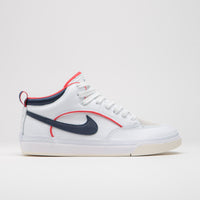 Nike SB React Leo Premium Shoes - White / Midnight Navy - University Red - White thumbnail
