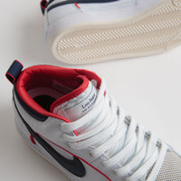 Nike SB React Leo Premium Shoes - White / Midnight Navy - University Red - White thumbnail