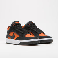 Nike SB React Leo Shoes - Black / Black - Orange - Electro Orange thumbnail