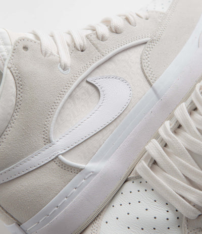 Nike SB React Leo Shoes in Phantom and White and Summit White - Phantom