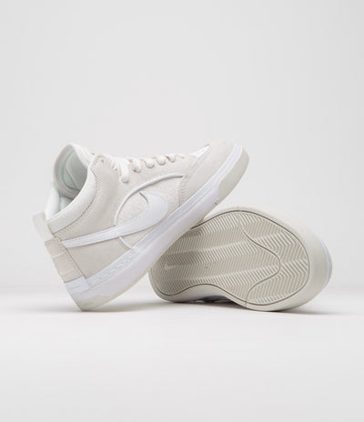 Nike SB React Leo Shoes in Phantom and White and Summit White - Phantom