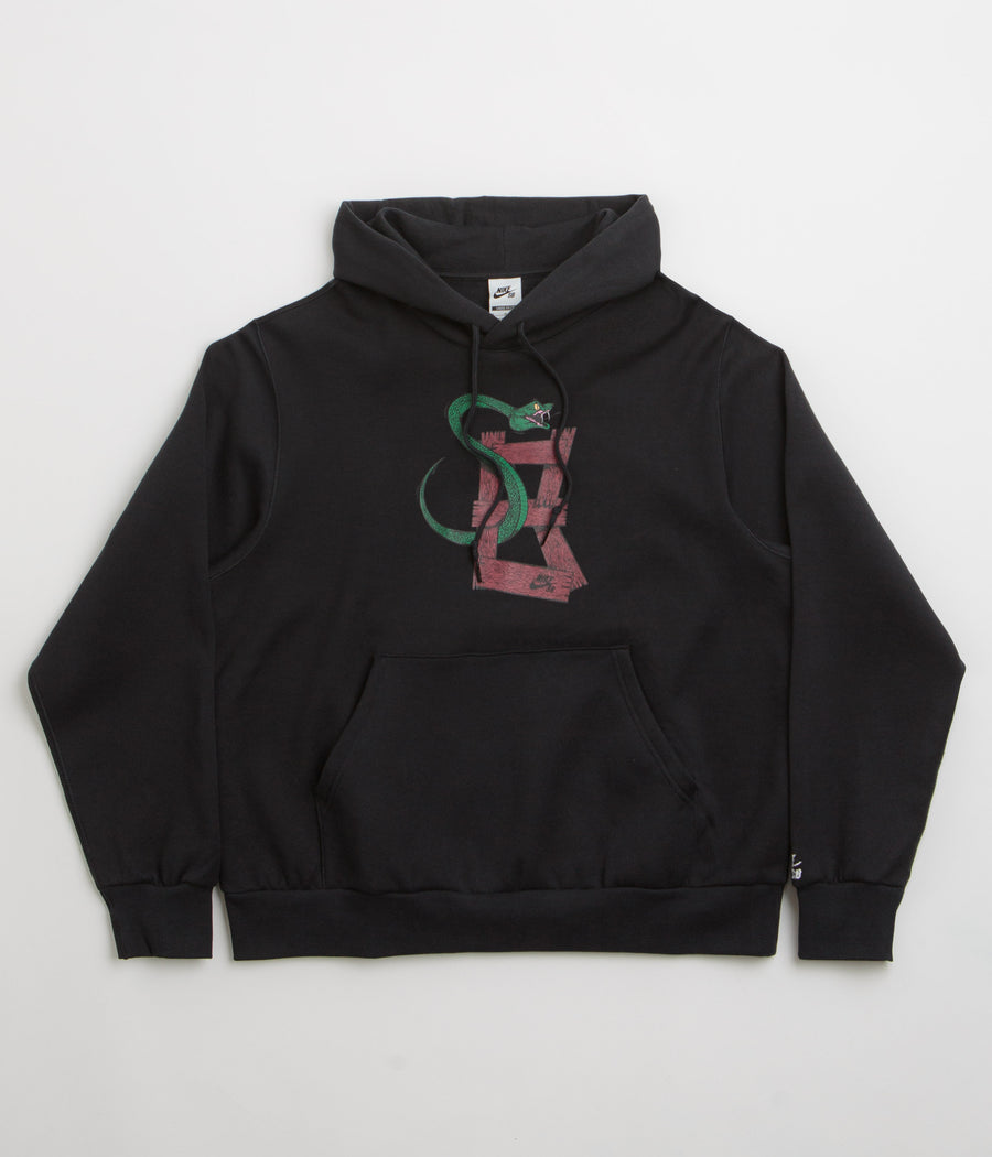 Nike SB Snake Hoodie in Black and White