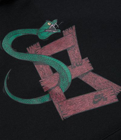 Nike SB Snake Hoodie in Black and White