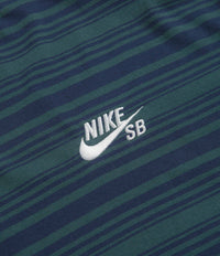 Nike SB Long-Sleeve Skate T-Shirt (Midnight Navy/Deep Jungle) L