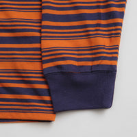 Nike SB Stripe Long Sleeve T-Shirt - Purple Ink / Campfire Orange thumbnail