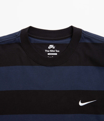 Nike SB Stripe T-Shirt - Midnight Navy / Black / White