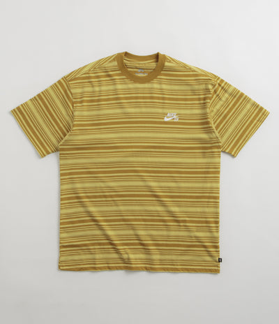 Nike SB Striped T-Shirt in Bronzine