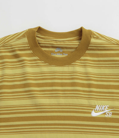 Nike SB Striped T-Shirt in Bronzine