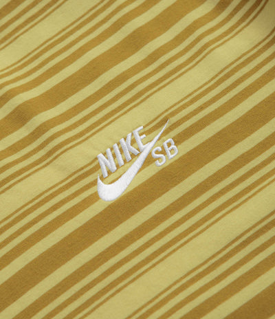 Nike SB Striped T-Shirt in Bronzine