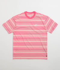 Nike SB Striped T-Shirt in Guava Ice