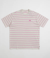 Nike SB Striped T-Shirt in Light Bone