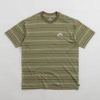 Nike SB Striped T-Shirt in Oil Green thumbnail