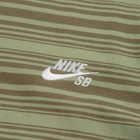 Nike SB Striped T-Shirt in Oil Green thumbnail