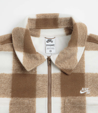 Nike SB STRTDYMRN Shirt Jacket - Sail / Mosswood Brown / White