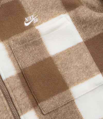 Nike SB STRTDYMRN Shirt Jacket - Sail / Mosswood Brown / White