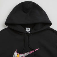 Nike SB Swoosh Grill Hoodie - Black / White thumbnail
