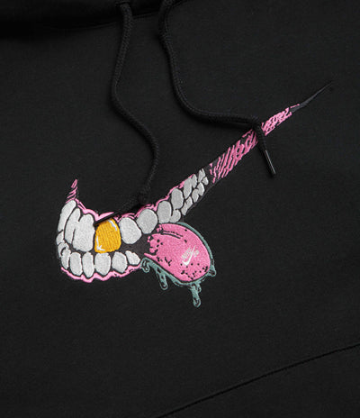 Nike SB Swoosh Grill Hoodie - Black / White