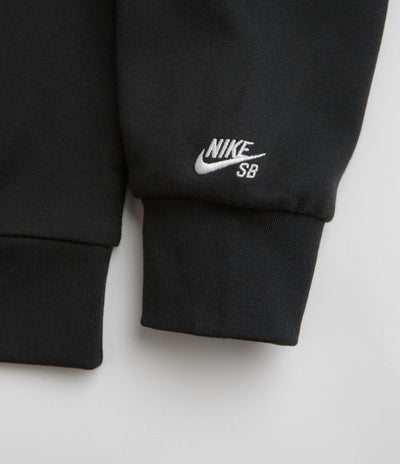 Nike SB Swoosh Grill Hoodie - Black / White