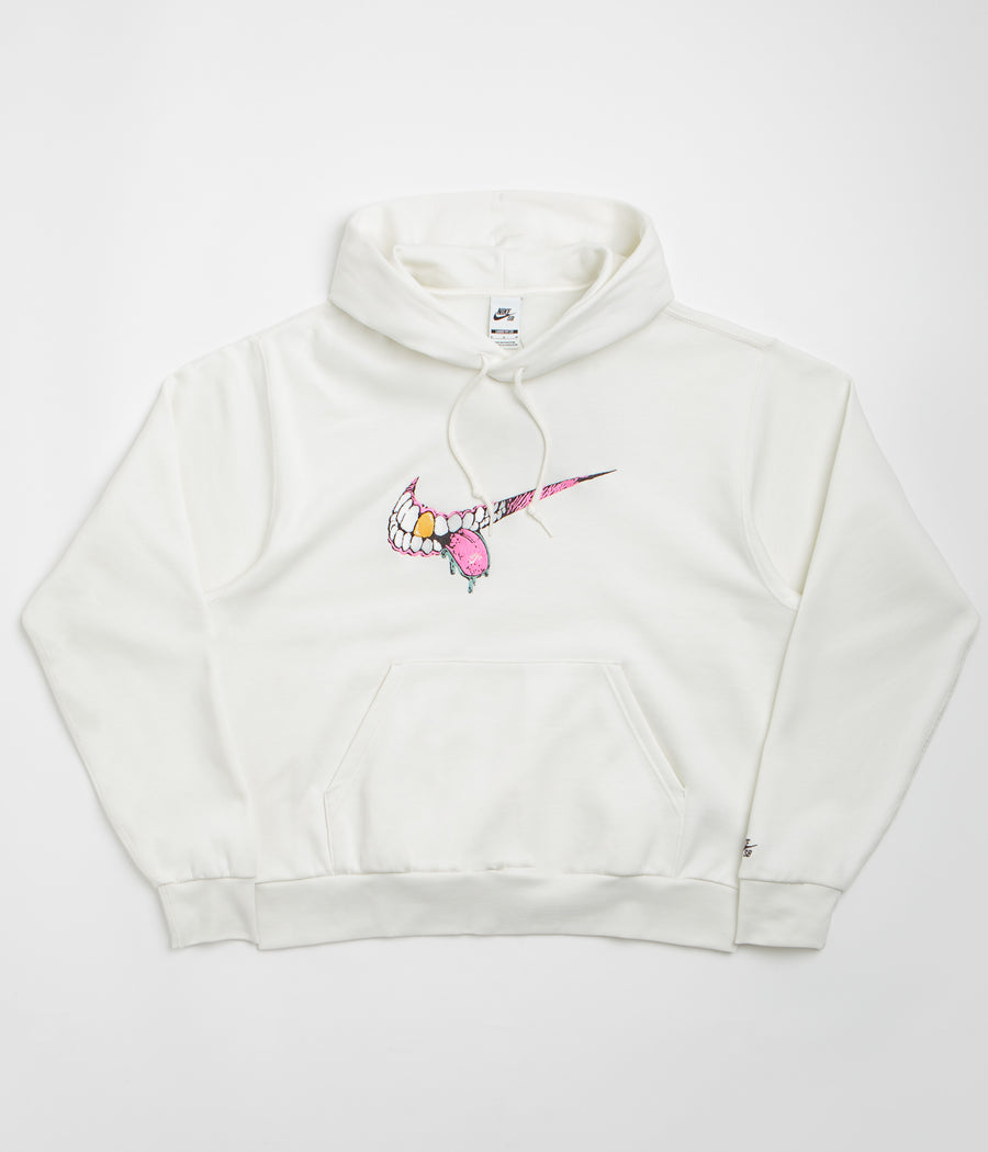 Nike SB Swoosh Grill Hoodie - Sail / Black
