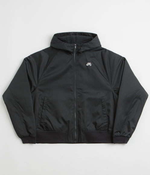 Nike SB Swoosh Grill Jacket - Black / Black / White