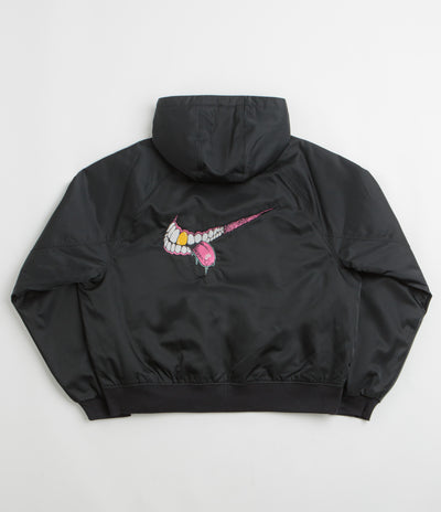 Nike SB Swoosh Grill Jacket - Black / Black / White