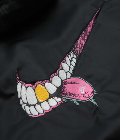 Nike SB Swoosh Grill Jacket - Black / Black / White