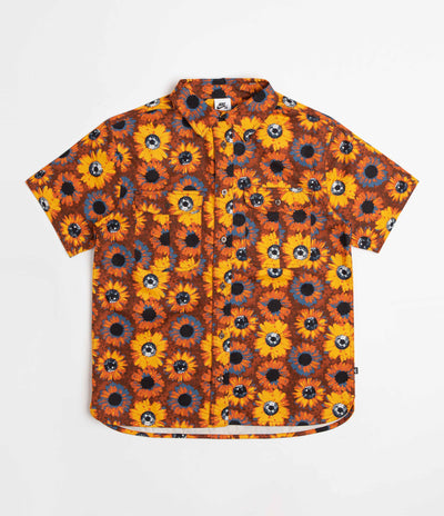 Nike SB Tanglin Short Sleeve Shirt - Light Bone / University Gold / White
