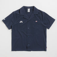 Nike SB Team USA Bowler Shirt in Obsidian and White thumbnail