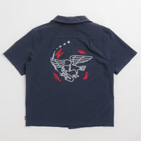 Nike SB Team USA Bowler Shirt in Obsidian and White thumbnail