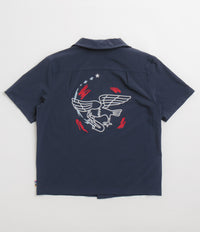 Nike SB Team USA Bowler Shirt in Obsidian and White
