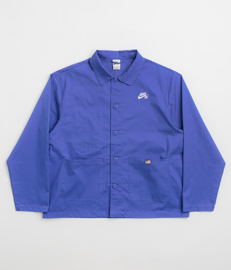Nike SB Team USA Chore Jacket in Astronomy Blue and White
