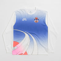 Nike SB Team USA Long Sleeve T-Shirt in White thumbnail